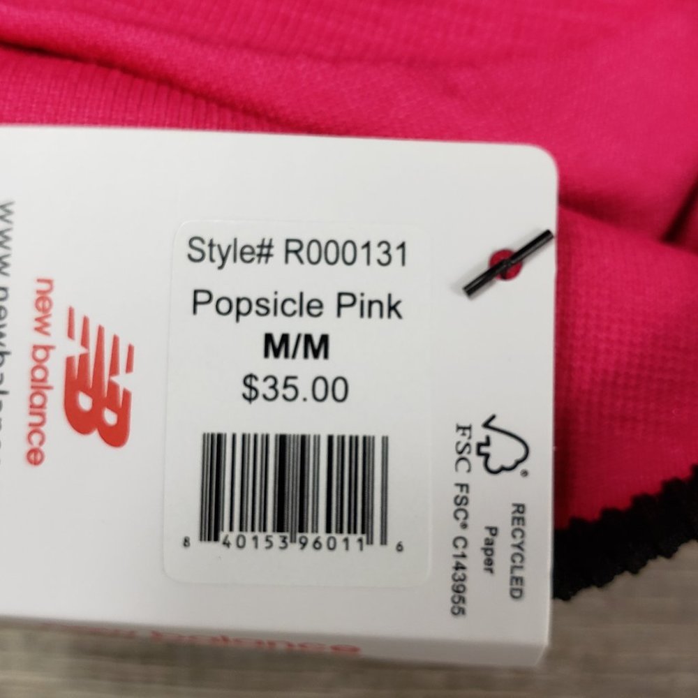 NEW BALANCE MEDIUM IMPACT PINK SPORT BRA SIZE MEDIUM - Picture 9 of 10